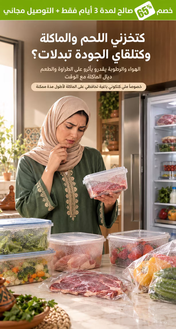 جهاز إزالة الهواء من الأكياس للحفاظ على الطعام